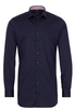 ETERNA LANGE MOUW OVERHEMD SLIM FIT STRETCH MARINEBLAUW UNI