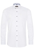 ETERNA LANGE MOUW OVERHEMD SLIM FIT STRETCH WIT UNI
