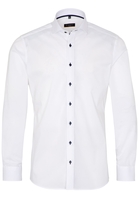 ETERNA LANGE MOUW OVERHEMD SLIM FIT STRETCH WIT UNI