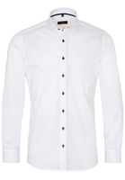 ETERNA LANGE MOUW OVERHEMD SLIM FIT STRETCH WIT UNI