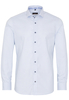 ETERNA LANGE MOUW OVERHEMD SLIM FIT TWILL BLAUW GERUIT