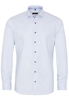 ETERNA LANGE MOUW OVERHEMD SLIM FIT TWILL BLAUW GERUIT