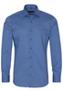 ETERNA LANGE MOUW OVERHEMD SLIM FIT TWILL BLAUW PRINT