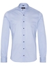 ETERNA LANGE MOUW OVERHEMD SLIM FIT TWILL BLAU/WIT PRINT