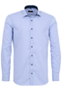 ETERNA LANGE MOUW OVERHEMD SLIM FIT TWILL BLAUW/WIT GESTREEPT