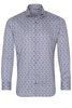 ETERNA LANGE MOUW OVERHEMD SLIM FIT TWILL BRUIN PRINT