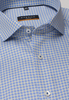 ETERNA LANGE MOUW OVERHEMD SLIM FIT TWILL GEEL/BLAUW PRINT