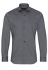 ETERNA LANGE MOUW OVERHEMD SLIM FIT TWILL GRIJS PRINT