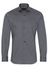 ETERNA LANGE MOUW OVERHEMD SLIM FIT TWILL GRIJS PRINT