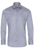 ETERNA LANGE MOUW OVERHEMD SLIM FIT TWILL GRIJS/BLAUW PRINT
