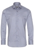 ETERNA LANGE MOUW OVERHEMD SLIM FIT TWILL GRIJS/BLAUW PRINT