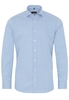ETERNA LANGE MOUW OVERHEMD SLIM FIT TWILL GROEN GERUIT