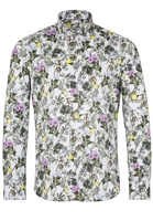 ETERNA LANGE MOUW OVERHEMD SLIM FIT TWILL KLEURRIJK PRINT