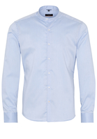ETERNA LANGE MOUW OVERHEMD SLIM FIT TWILL LICHTBLAUW UNI