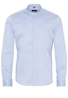 ETERNA LANGE MOUW OVERHEMD SLIM FIT TWILL LICHTBLAUW UNI