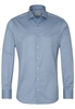 ETERNA LANGE MOUW OVERHEMD SLIM FIT TWILL MARINEBLAUW PRINT