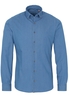 ETERNA LANGE MOUW OVERHEMD SLIM FIT UPCYCLING SHIRT DENIM BLAUW UNI