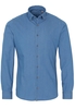 ETERNA LANGE MOUW OVERHEMD SLIM FIT UPCYCLING SHIRT DENIM BLAUW UNI