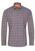 ETERNA LANGE MOUW OVERHEMD SLIM FIT UPCYCLING SHIRT OXFORD ABRIKOOS /