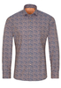 ETERNA LANGE MOUW OVERHEMD SLIM FIT UPCYCLING SHIRT OXFORD ABRIKOOS /