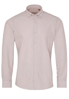 ETERNA LANGE MOUW OVERHEMD SLIM FIT UPCYCLING SHIRT OXFORD BEIGE UNI