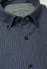 ETERNA LANGE MOUW OVERHEMD SLIM FIT UPCYCLING SHIRT OXFORD JAGER GROEN