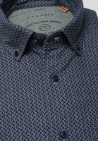 ETERNA LANGE MOUW OVERHEMD SLIM FIT UPCYCLING SHIRT OXFORD JAGER GROEN