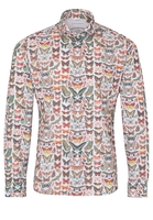 ETERNA LANGE MOUW OVERHEMD SLIM FIT UPCYCLING SHIRT OXFORD KLEURRIJK