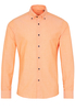 ETERNA LANGE MOUW OVERHEMD SLIM FIT UPCYCLING SHIRT OXFORD PERZIK UNI