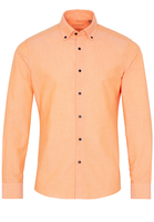 ETERNA LANGE MOUW OVERHEMD SLIM FIT UPCYCLING SHIRT OXFORD PERZIK UNI