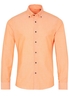 ETERNA LANGE MOUW OVERHEMD SLIM FIT UPCYCLING SHIRT OXFORD PERZIK UNI