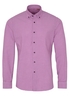 ETERNA LANGE MOUW OVERHEMD SLIM FIT UPCYCLING SHIRT OXFORD PURPER
