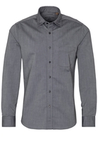 ETERNA LANGE MOUW OVERHEMD SLIM FIT UPCYCLING SHIRT OXFORD UNI