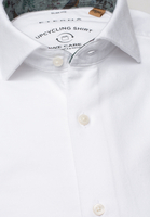 ETERNA LANGE MOUW OVERHEMD SLIM FIT UPCYCLING SHIRT OXFORD WIT UNI