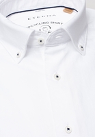 ETERNA LANGE MOUW OVERHEMD SLIM FIT UPCYCLING SHIRT OXFORD WIT UNI