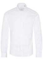ETERNA LANGE MOUW OVERHEMD SLIM FIT UPCYCLING SHIRT WIT UNI