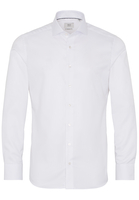 ETERNA LANGE MOUW OVERHEMD SLIM FIT VISGRAAT - WIT UNI