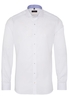 ETERNA LANGE MOUW OVERHEMD SLIM FIT WIT MET RELIËF