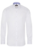 ETERNA LANGE MOUW OVERHEMD SLIM FIT WIT MET RELIËF