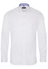 ETERNA LANGE MOUW OVERHEMD SLIM FIT WIT MET RELIËF