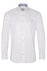 ETERNA LANGE MOUW OVERHEMD SLIM FIT WIT MET RELIËF