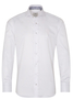 ETERNA LANGE MOUW OVERHEMD SLIM FIT WIT MET RELIËF