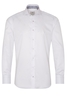 ETERNA LANGE MOUW OVERHEMD SLIM FIT WIT MET RELIËF