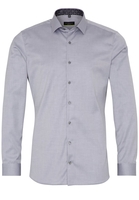 ETERNA LANGE MOUW OVERHEMD SUPER-SLIM COVER SHIRT TWILL GRIJS UNI