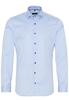 ETERNA LANGE MOUW OVERHEMD SUPER-SLIM COVER SHIRT TWILL LCIHTBLAUW UNI