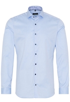 ETERNA LANGE MOUW OVERHEMD SUPER-SLIM COVER SHIRT TWILL LCIHTBLAUW UNI