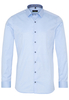 ETERNA LANGE MOUW OVERHEMD SUPER-SLIM COVER SHIRT TWILL LICHTBLAUW UNI