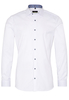 ETERNA LANGE MOUW OVERHEMD SUPER-SLIM COVER SHIRT TWILL WIT UNI