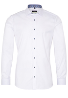 ETERNA LANGE MOUW OVERHEMD SUPER-SLIM COVER SHIRT TWILL WIT UNI