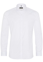 ETERNA LANGE MOUW OVERHEMD SUPER-SLIM COVER SHIRT TWILL WIT UNI
